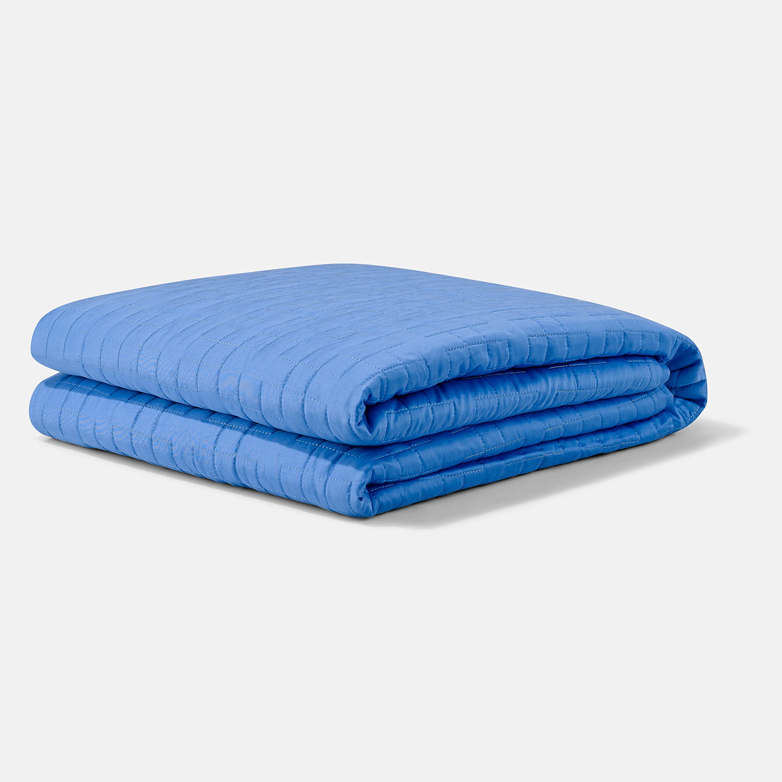 Upgraded Cooling Weighted Blanket for Adults - 15lbs Cerulean Blue Gravity Blanket, 48