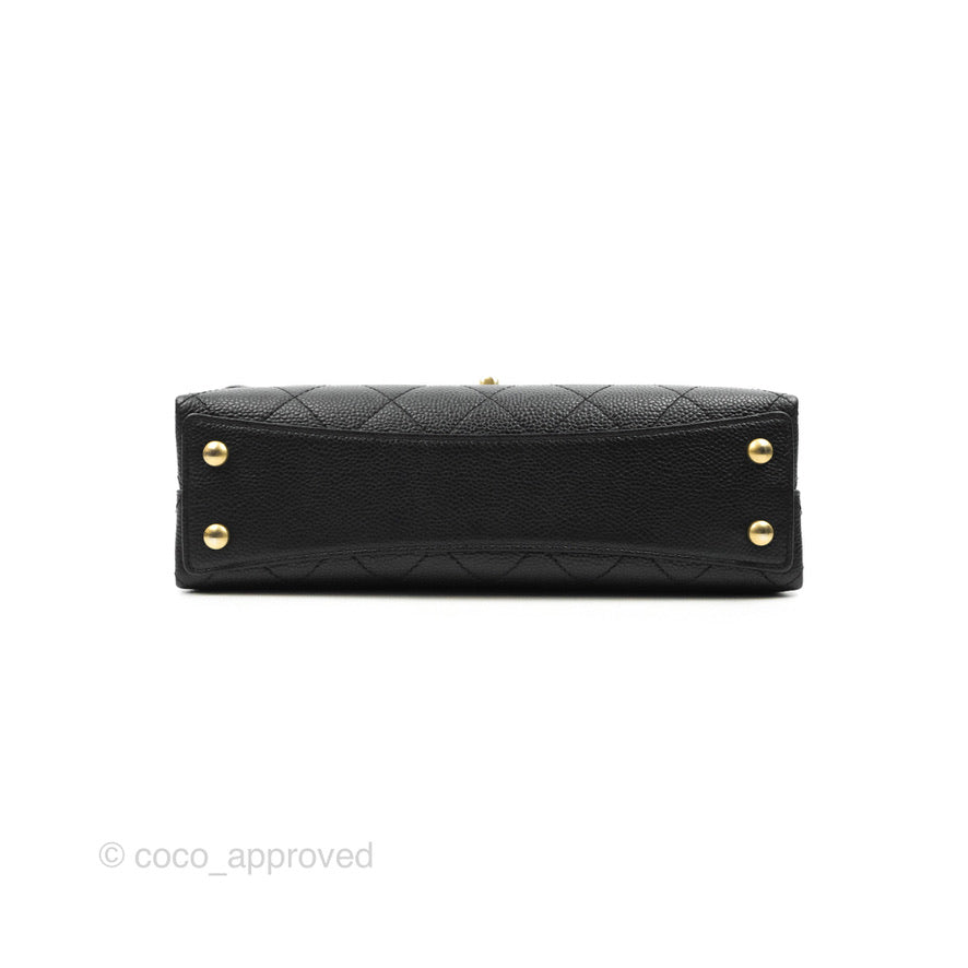 Chanel Chic Affinity Small Grained Calfskin Crossbody Bag in Black with Aged Gold Hardware - Perfect for Everyday Luxury & Evening Events