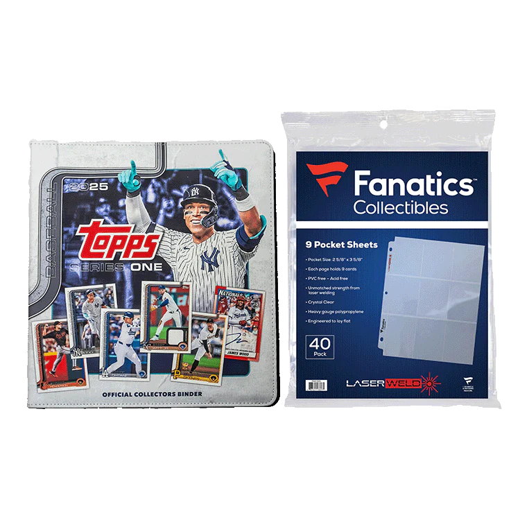 2025 Topps Series 1 Baseball Trading Card Binder with 20 Premium Pages - Complete Collector's Organizer for Sports Cards, Memorabilia & Trading Card Storage (Perfect for Display, Protection & Organization)