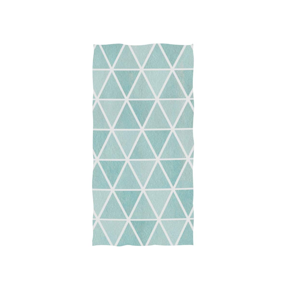 ALAZA Microfiber Gym Towel - Watercolor Triangle Stripe Fast Drying Sports Towel, 15x30 Inch Workout & Yoga Towel - Perfect for Gym, Fitness, Swimming & Travel