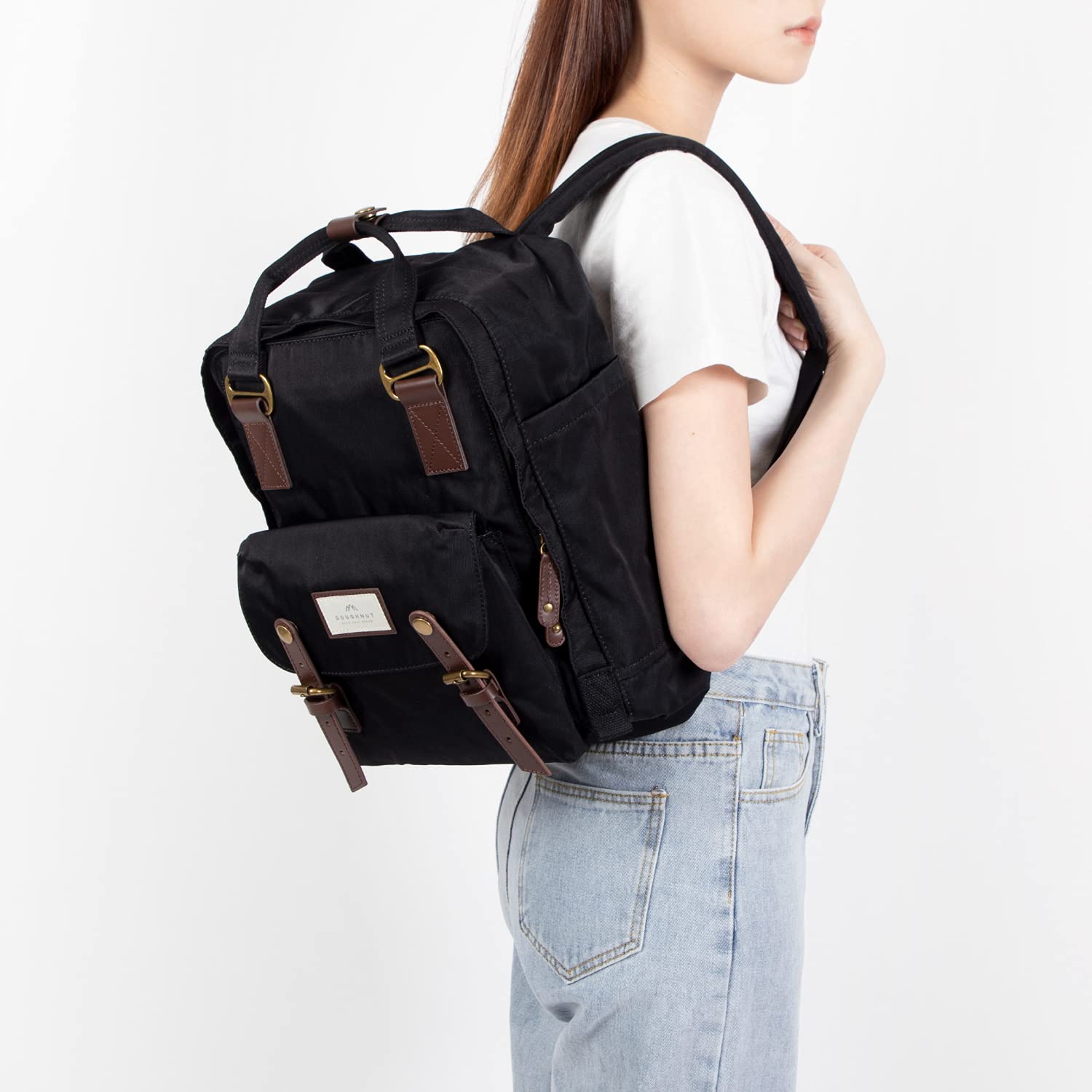 16L Unicorn Print Doughnut Macaroon Backpack for Women - Stylish School & College Bag for Girls, Perfect for Travel, Campus & Everyday Use