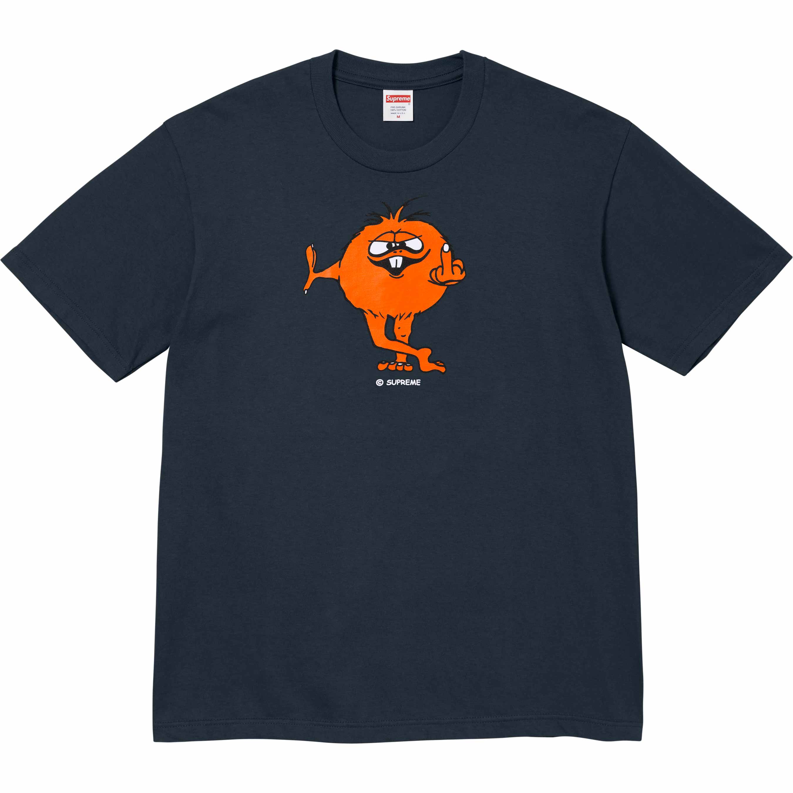 Supreme Camacho T-Shirt for Men - Navy Blue Cotton Short Sleeve Tee - Streetwear Fashion & Casual Wear
