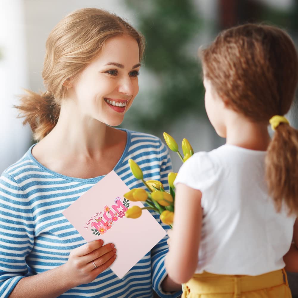 Best Mom Ever 3D Pop Up Greeting Card - Unique Mother's Day & Birthday Card for Mom - Perfect for Gifts, Surprises & Special Occasions