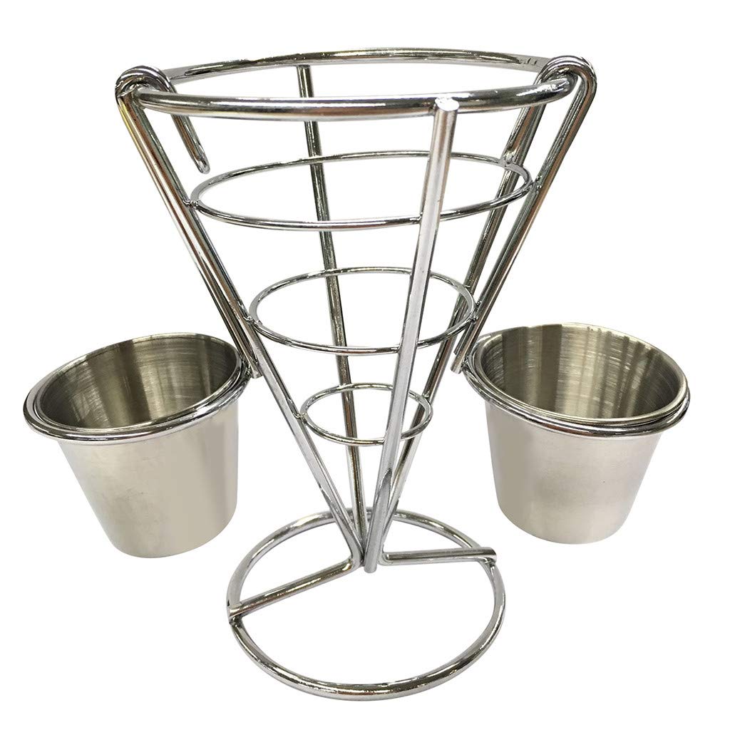 4-Pack Wooden Coffee Cup Holder Set for Snacks, Fries, and Chips – Durable French Fry Cup Stand for Kitchen, Dining & Bar – Perfect for Entertaining, Parties, and Home Decor
