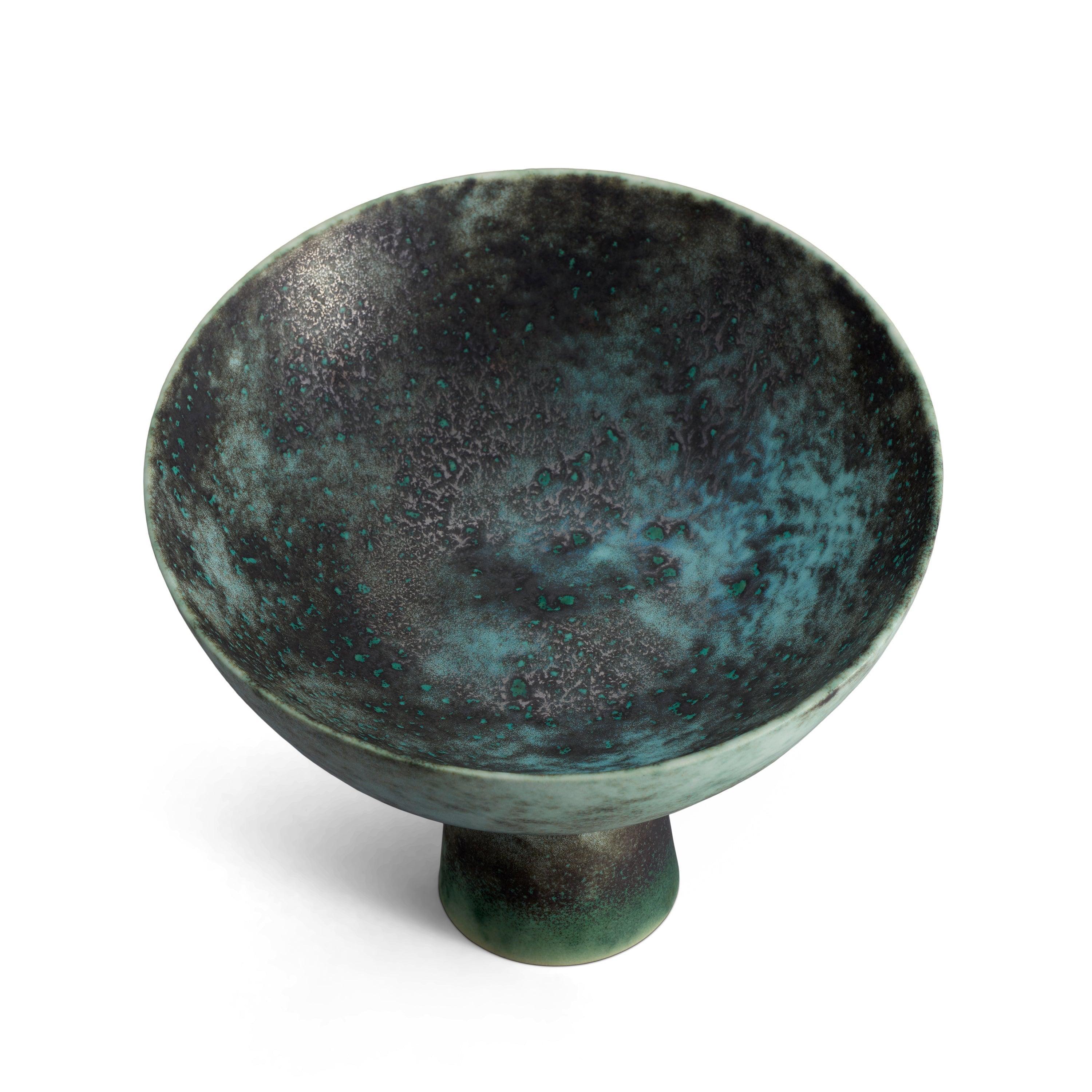 Terra Bowl on Stand - Medium Bronze Decorative Bowl for Home & Office Decor | Perfect for Centerpieces, Tabletop Displays, and Gift Giving