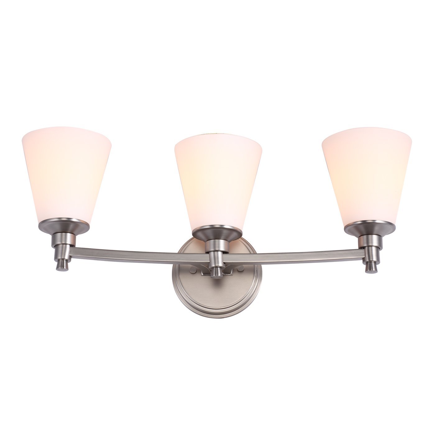 DVP7243BN-OP 3-Light Georgetown Bathroom Vanity Light Fixture - Modern Oil Rubbed Bronze Finish for Bathroom, Powder Room & Dressing Area
