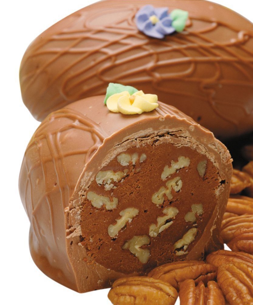 Philadelphia Candies Fudge Pecan Nut Easter Egg - 8oz Milk Chocolate Gift Box for Easter Gifts, Holiday Treats & Party Favors