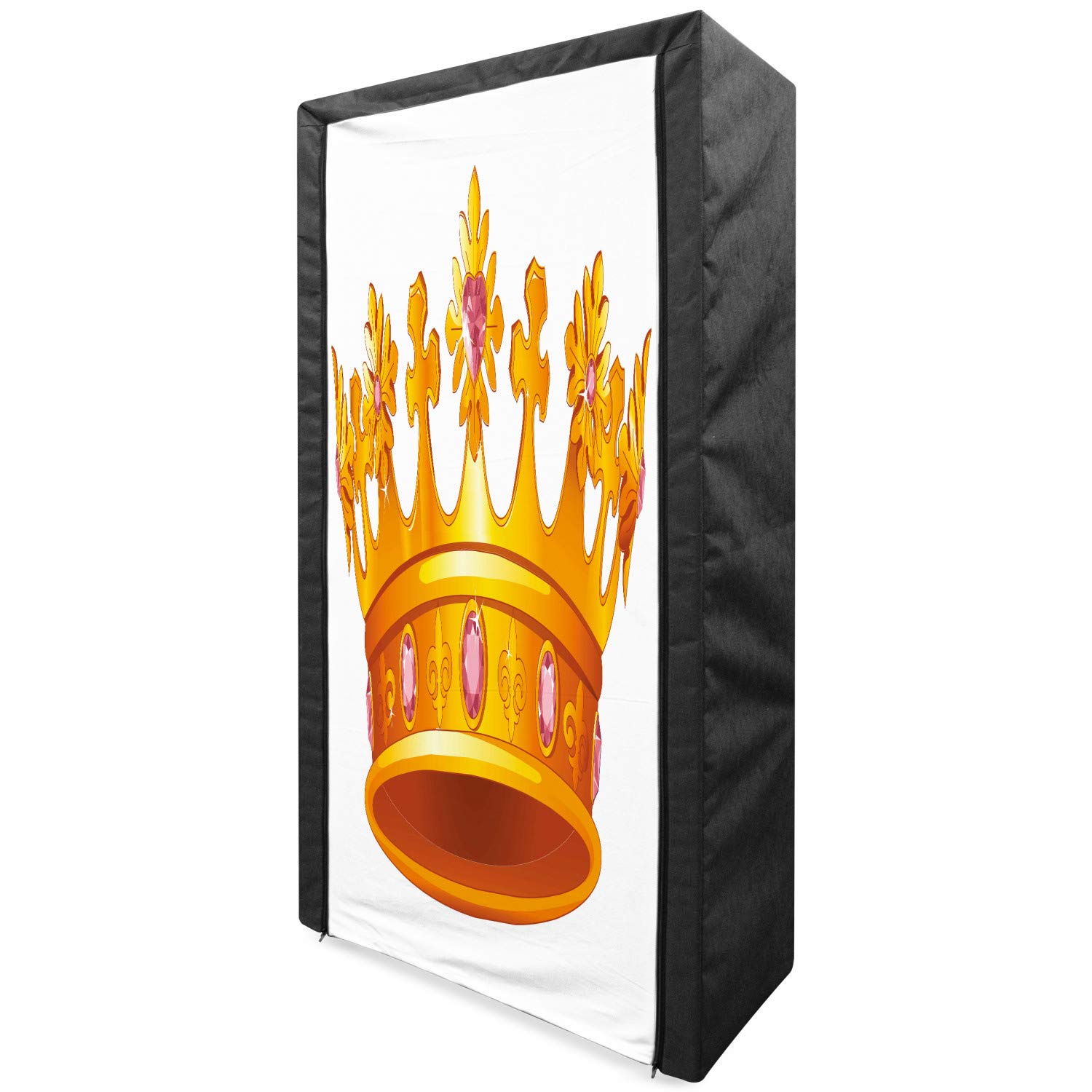 Ambesonne Queen Portable Fabric Wardrobe - 33.5