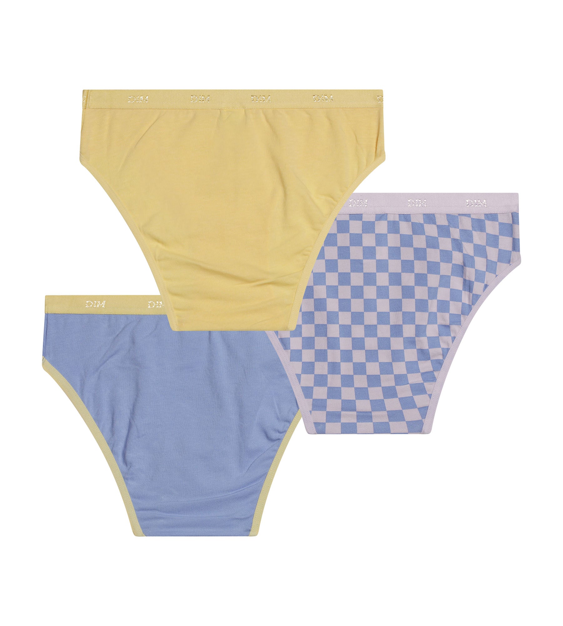 3 Pack Girls' Cotton Stretch Checkered Underwear - Soft & Breathable for Everyday Comfort - Perfect for School, Play & Sleepwear