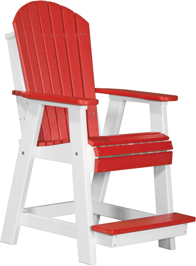 Premium Adirondack Balcony Chair - Durable Outdoor Patio Furniture for Relaxing - Perfect for Gardens, Decks, and Poolside Lounging