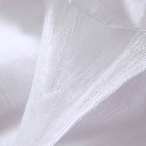 Premium 100% Pure Long Fiber Mulberry Silk Comforter - Twin Size 68x86 Inches - Breathable Summer Weight with Cotton Satin Sateen Cover - Ideal for Hot Sleepers, Luxury Bedding & Temperature Regulation
