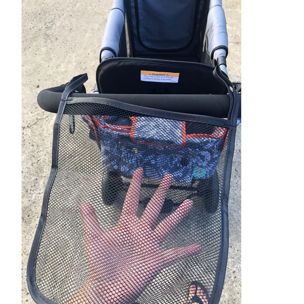3 Pack Stroller Organizer - Mesh Storage Bag for Diapers, Snacks & Phone - Perfect for Wagon, Car Seat & Travel