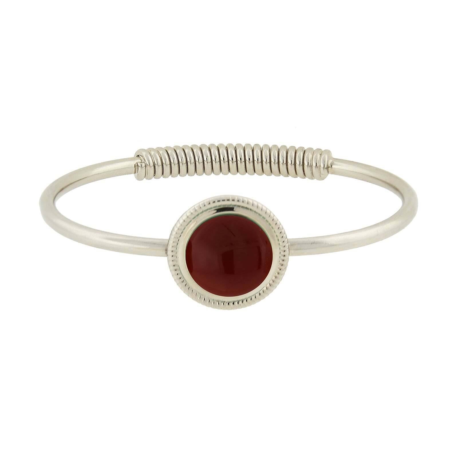1928 Jewelry Gemstone Spring Hinge Bracelet for Women - Elegant Adjustable Beaded Bracelet for Daily Wear, Gift Giving & Special Occasions