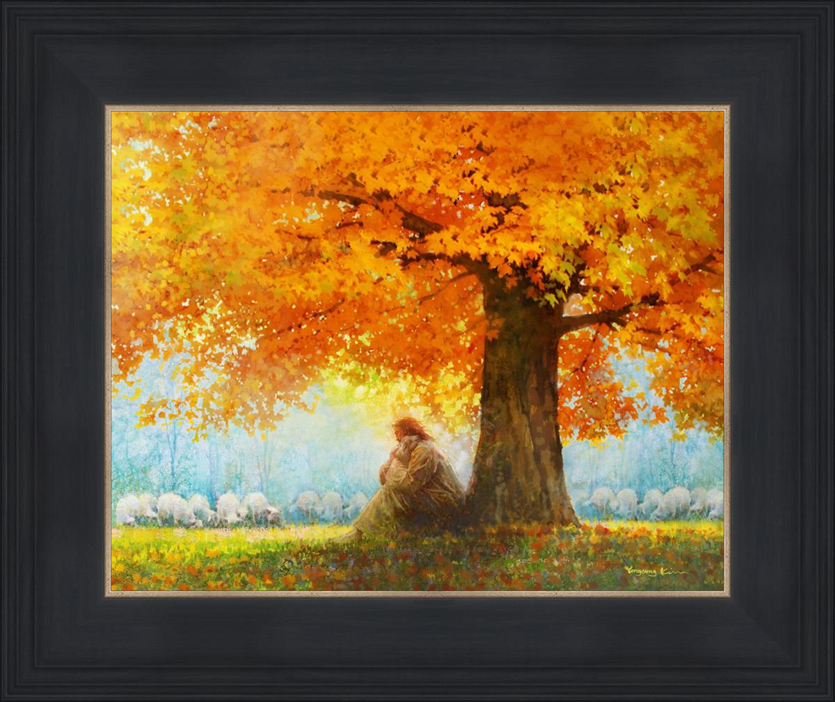 In His Arms by Yongsung Kim - Romantic Wall Art, Canvas Painting for Home Decor, Perfect for Bedroom, Living Room & Office