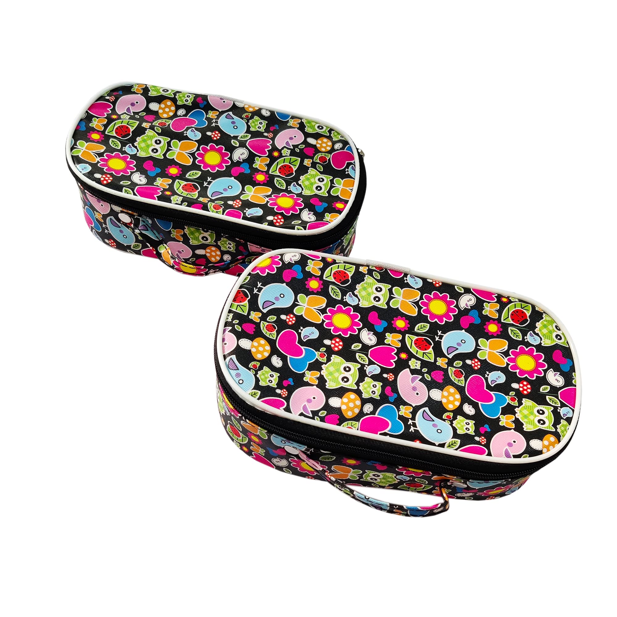 DMS RETAIL Waterproof Cosmetic Bag Organizer Set of 2 - Travel Makeup Pouch & Toiletry Bag for Women | Perfect for Vacation, Gym, and Daily Essentials Storage