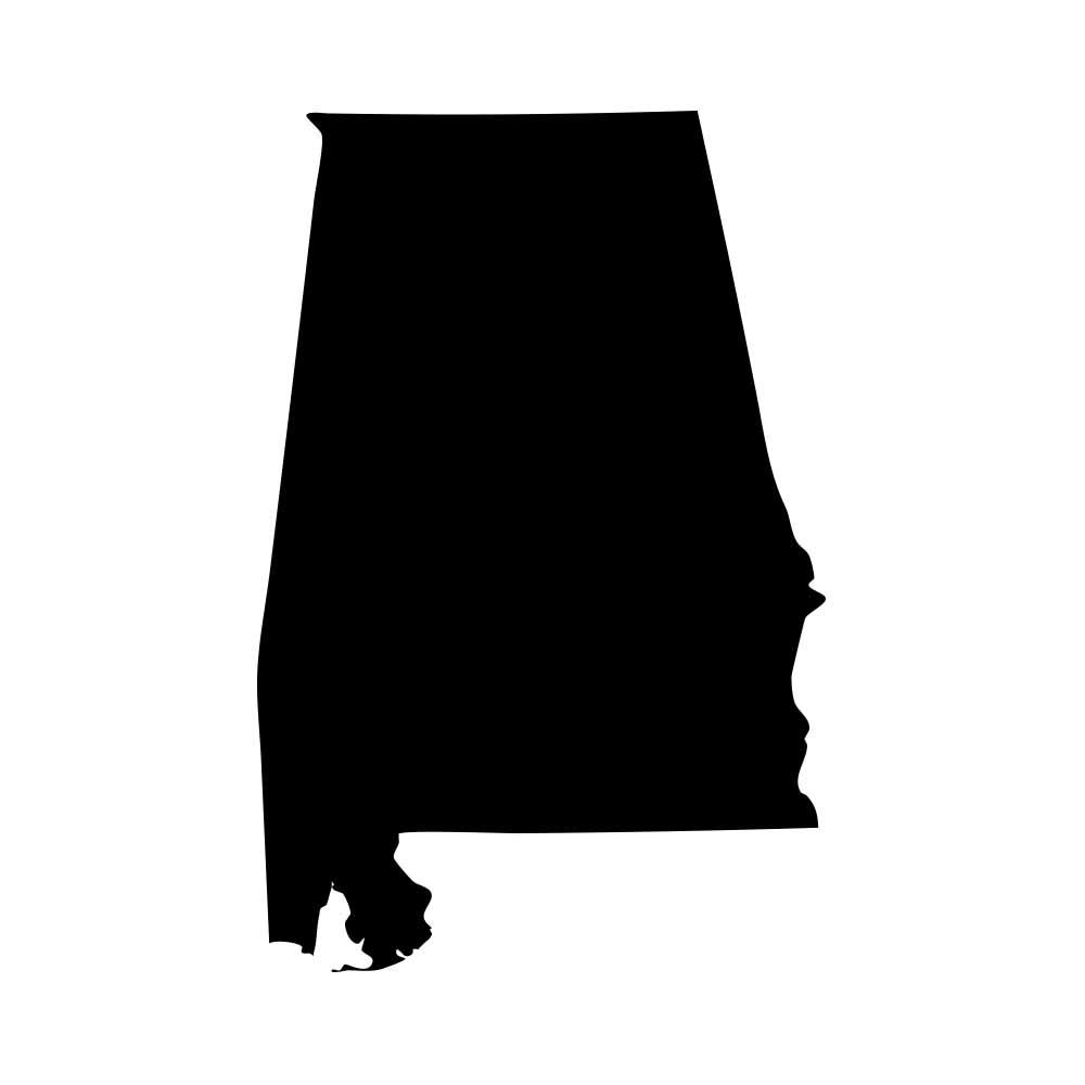 Alabama Yellowhammer State Tide Pride Decal Sticker - 5 Inch Black Vinyl Car & Laptop Decal - Perfect for Alabama Crimson Tide Fans, College Football Game Days, and School Spirit Decor