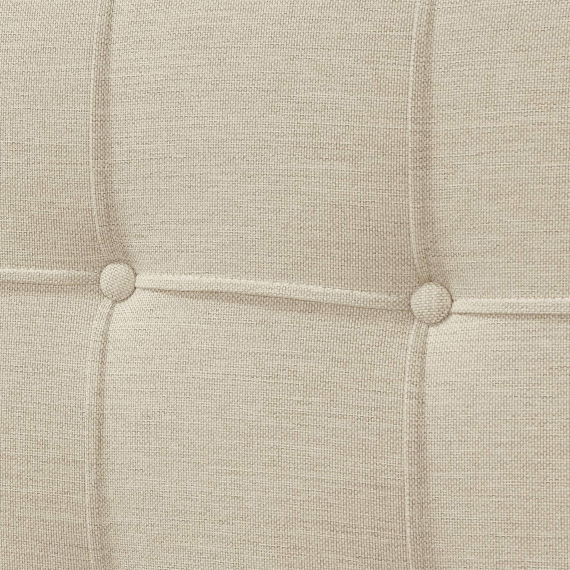 ClickDecor Edmond Queen Size Bed Frame with Storage - Modern Adjustable Height Headboard & Soft Fabric Upholstery in Beige | Perfect for Small Bedrooms & Guest Rooms with Storage Needs