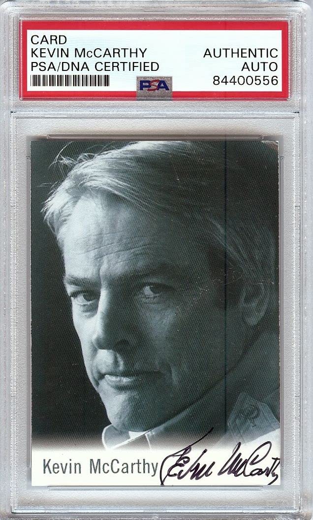Kevin McCarthy Autographed Trading Card - PSA Certified 84400556 - Death of a Salesman Collectible - Perfect for Memorabilia Collections & Theater Enthusiasts