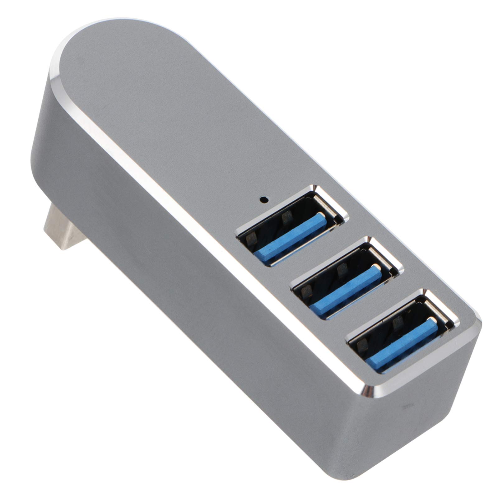 SOLUSTRE 4-Port USB 3.0 Hub with Rotatable Design - High-Speed Data Transfer for USB Drive, Keyboard, Mouse, Camera | Portable USB Charging Hub for Laptop, PC, MacBook | Perfect for Home Office, Gaming & Travel Use