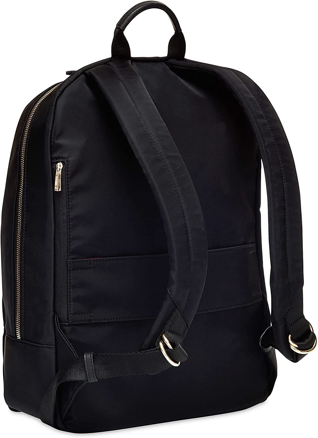KNOMO Beauchamp Women's 14 Inch Laptop Backpack - Stylish Work Bag for Office, College & Travel - Black with Gold Zipper - Perfect for Commuting, Business Trips & Campus Life