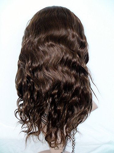18-Inch Brazilian Virgin Remy Human Hair Lace Front Wig - Body Wave #4 Light Brown for Black Women | Natural Look & Comfort | Perfect for Daily Wear, Parties & Special Occasions
