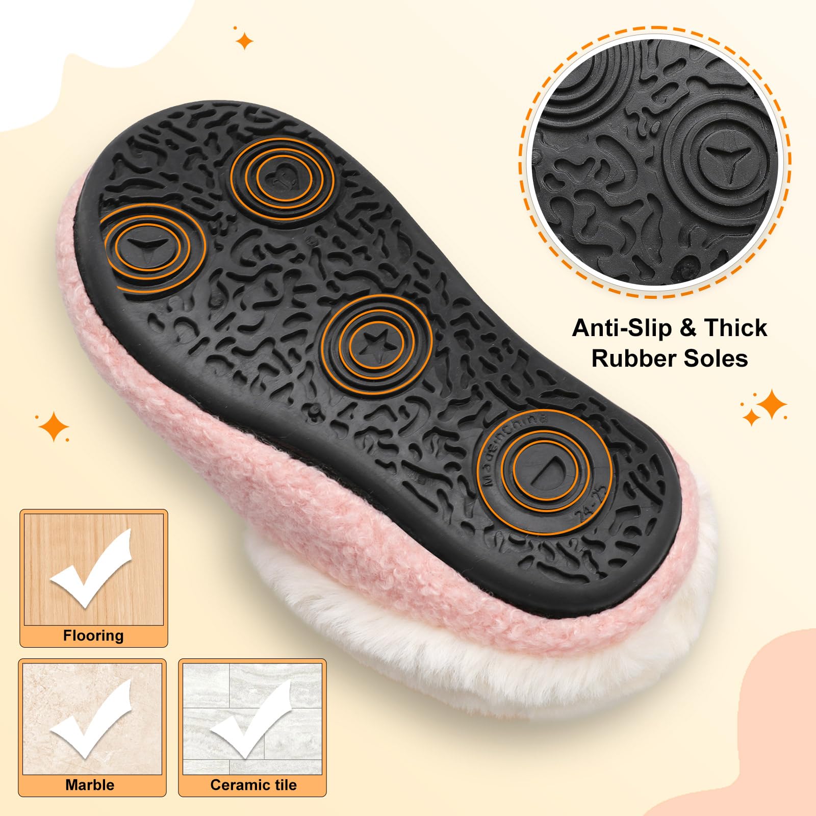 FEETCITY Toddler Slippers for Kids - Lightweight Indoor House Shoes for Boys & Girls - Perfect for Home Playtime