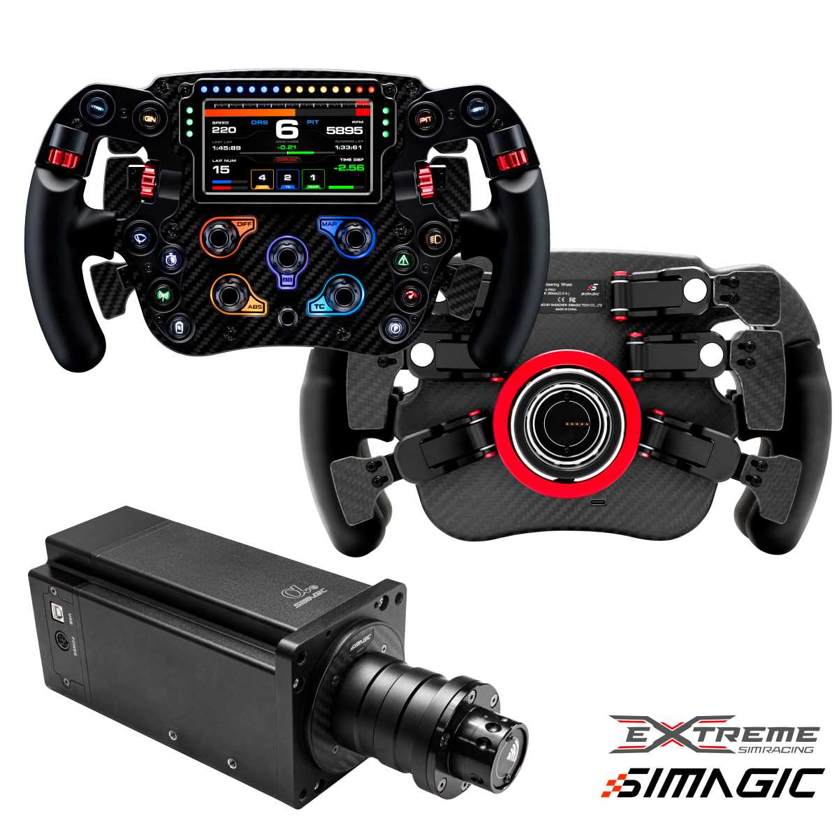 Simagic Alpha U Direct Drive Racing Wheel - 23Nm High Torque Force Feedback for PC & PS5 - Perfect for Sim Racing, Drifting, and Competitive Gaming