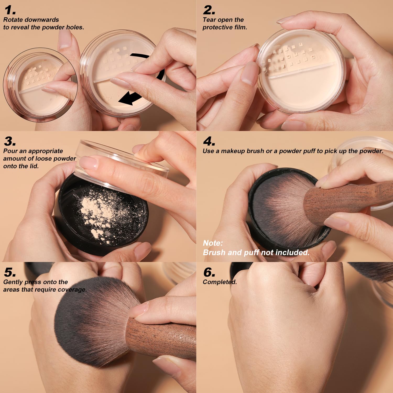 YOUNG VISION Translucent Loose Face Powder - Matte Finishing Setting Powder for Flawless Makeup | Blurs Fine Lines & Imperfections, Lightweight & Long-Lasting | Perfect for Daily Wear, Photo Shoots & Special Occasions