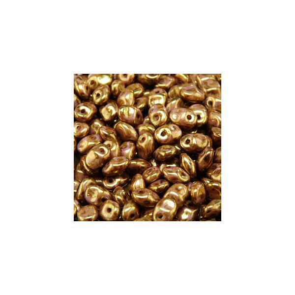 Czech Superuno Beads 22g - Premium Chalk Beads in Senegal Brown & Purple Shades for Jewelry Making, DIY Crafts & Beading Projects
