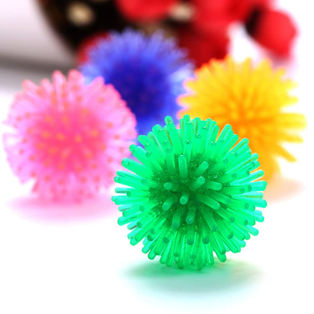**Mipcase 5-Pack Cat Prickly Ball Toy - Interactive Catnip Teaser for Kittens & Small Dogs - Fun Teething & Playtime for Indoor & Outdoor Pets**