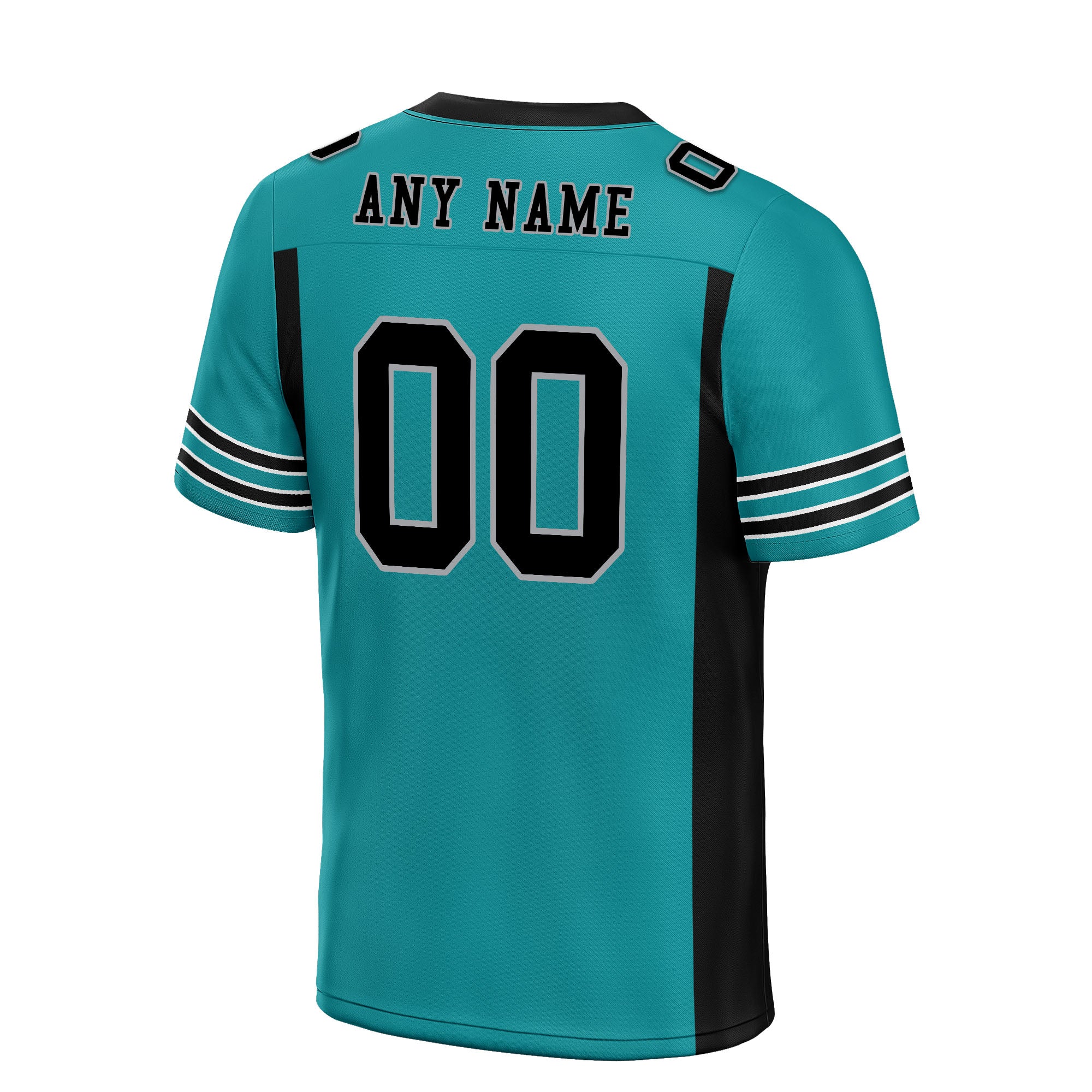 Custom Dark Green Black Striped Sleeves Personalized Authentic Football Jersey FBJ02 D06070 - Perfect for Game Day, Team Sports & Fan Apparel