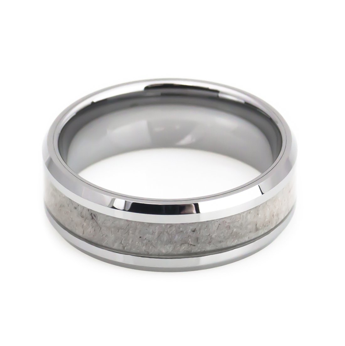 Deer Antler Inlay Tungsten Wedding Rings for Men & Women - Waterproof, Scratch-Resistant Wedding Bands - Perfect for Outdoor Adventures, Hiking & Nature-Inspired Ceremonies