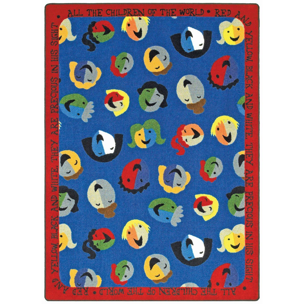 Joy Carpets Kid Essentials Inspirational Children of The World Area Rug - Multicolor 7'8