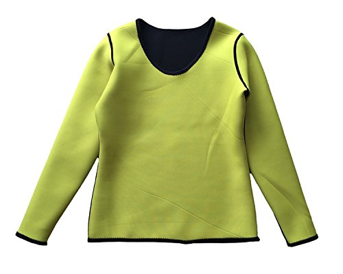 ValentinA Women's Long Sleeve Neoprene Thermal Shaper Sweatshirt - Sauna Slimming Shirt for Weight Loss & Tummy Control - Perfect for Workouts, Yoga & Postpartum Recovery