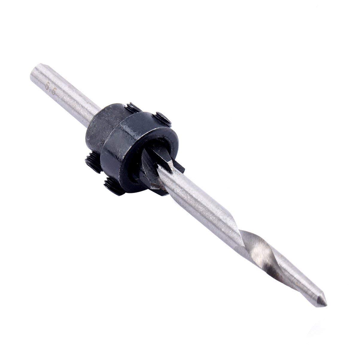 22-Piece Countersink Drill Bit Set with Adjustable Depth Stop Collars - Counterbore Drill Bits for Woodworking, Metal & DIY Projects - Perfect for Cabinet Making, Furniture Assembly & Screw Installation