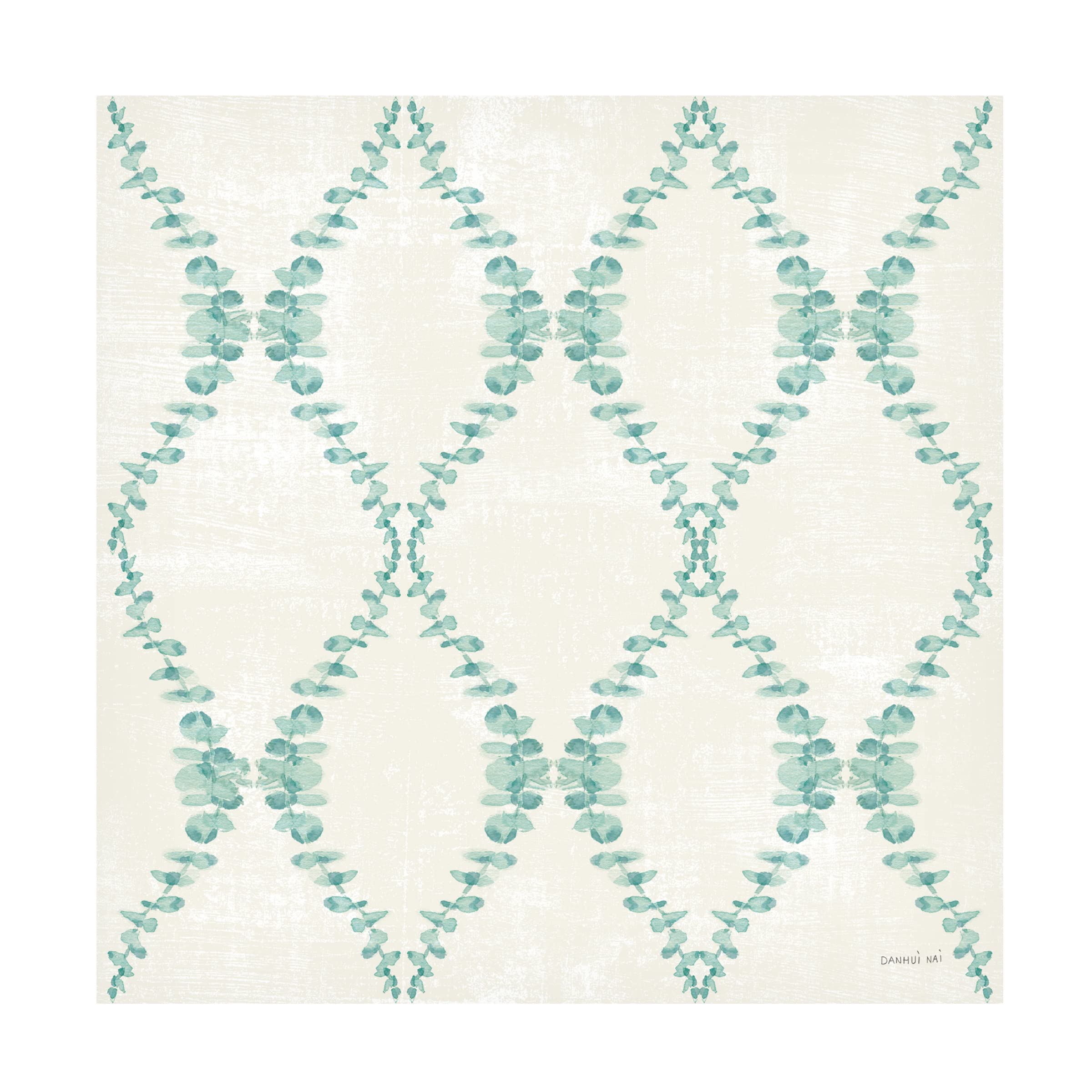 Beth Grove 'Holiday Flora Pattern VIA' Canvas Wall Art Print - Festive Floral Home Decor for Living Room, Bedroom & Office