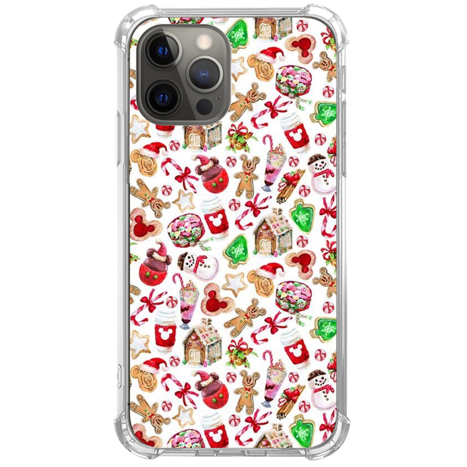 Elifi Edeal Christmas Cookies iPhone 11 Pro Max Case - Cute Kawaii Holiday Snacks Design TPU Bumper Cover for Women Men Girls Boys - Perfect Gift for Christmas, Office, School & Daily Use