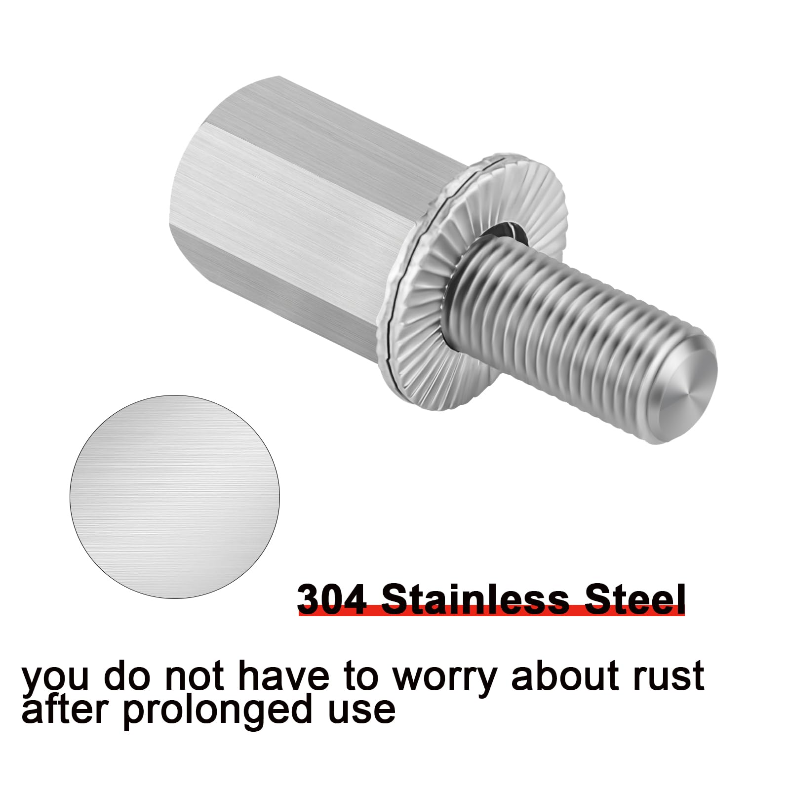 2Pcs Upgraded Bicycle Axle Extenders - 304 Stainless Steel Stabilizer Extension Bolts for 12-20