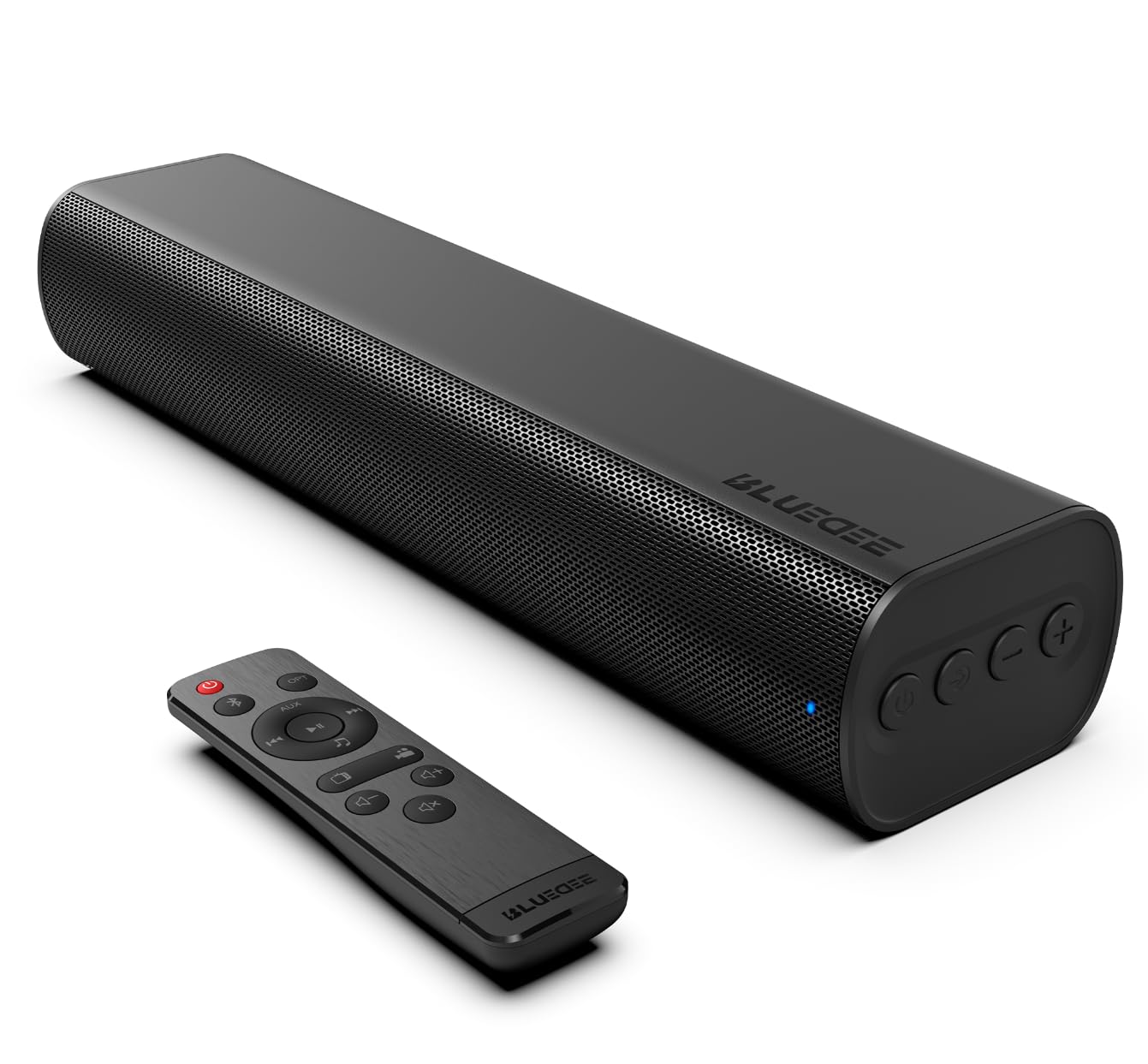 16-inch TV Sound Bar with Bluetooth, Powerful Bass & Remote Control - Wall Mountable Home Theater Speaker for Smart TVs, Computers & Gaming - Perfect for Movies, Music & Entertainment