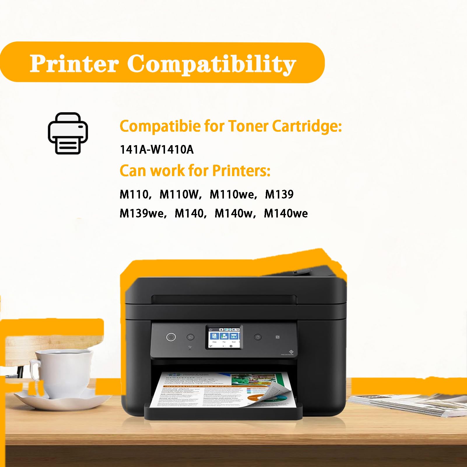 HP 141A W1410A Toner Cartridge - Compatible for LaserJet Printers - Office & Home Use