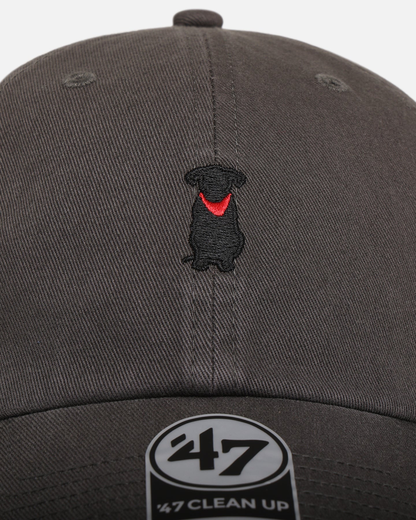 47 Brand Black Labrador 'Dog Collection' 47 Clean Up Strapback Charcoal Hat - Casual Adjustable Baseball Cap for Dog Lovers, Outdoor Activities & Everyday Wear