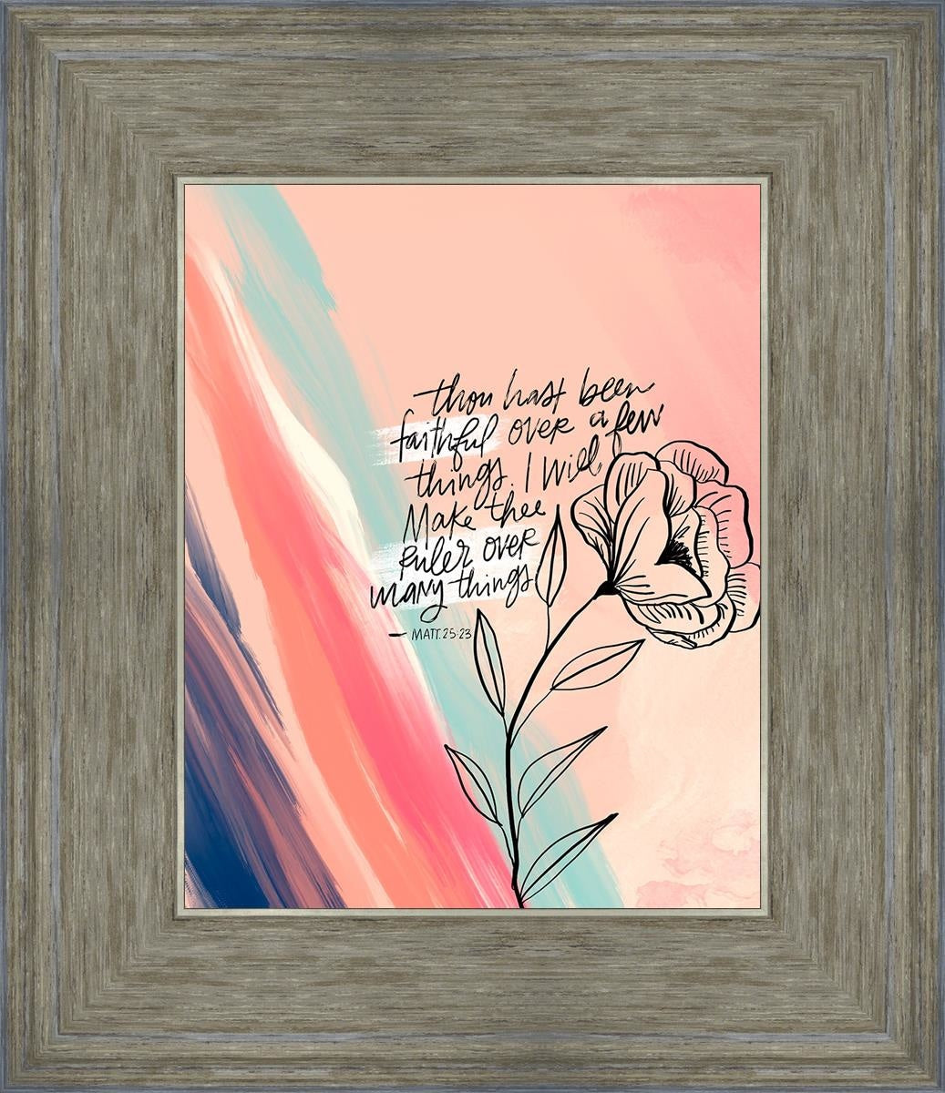 Faithful By Rhonna Farrer - Inspirational Christian Wall Art & Home Decor for Bedroom, Living Room, Office - Perfect for Gifts, Bible Study & Faith-Based Interior Design