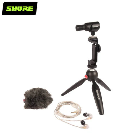Shure MV88+ Digital Stereo USB Microphone for Podcasting, Recording & Streaming - High-Quality Condenser Mic for YouTube, Gaming & Music Production