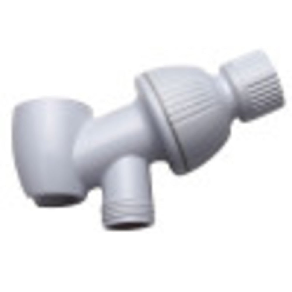 Kingston Brass K170W1 White Wall Mount Hand Shower Bracket with Hose Outlet - Durable Bathroom Accessory for Showerheads, Perfect for Home Renovation & Spa-Like Experience