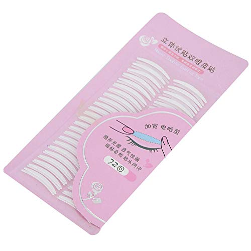 Natural Double Eyelid Stickers - 72 Pairs of Invisible Eyelid Tape for Asian Eyes | Makeup Essential for Monolid to Double Eyelid Transformation | Perfect for Everyday Use, Special Occasions & Makeup Practice