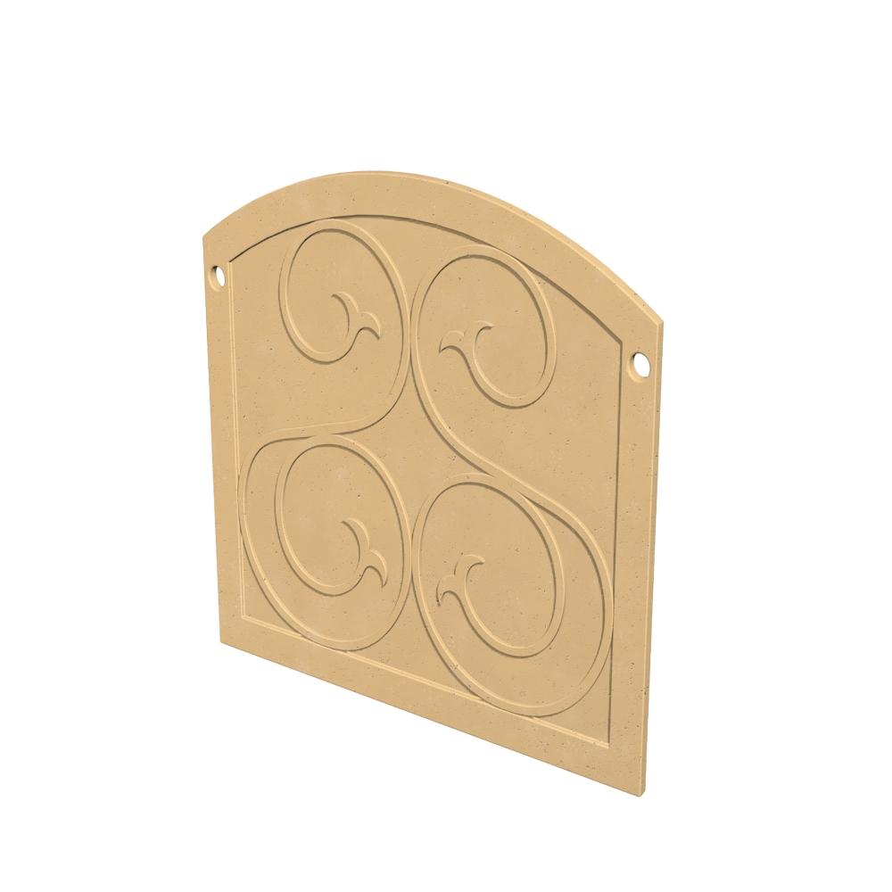 American Fyre Designs GFRC Fireplace Protector Plate for Cordova - Heat Resistant Hearth Guard for Indoor & Outdoor Fireplace Safety
