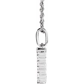 14K Gold 1/3 CTW Lab-Grown Diamond Initial 