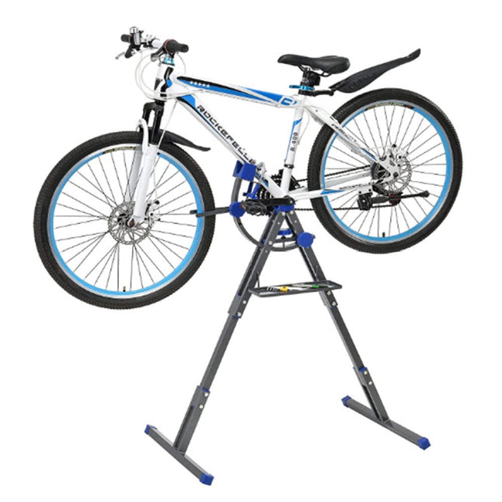 Adjustable Aluminum Alloy Bike Repair Stand - Professional Bicycle Maintenance Stand for Home & Bike Shops | Perfect for Road Bike Tuning, Cleaning & Storage