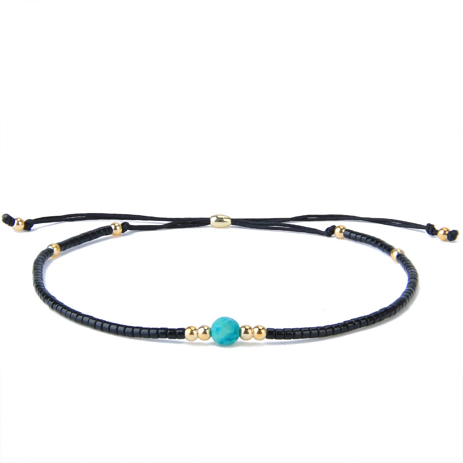 KELITCH Crystal Thin Strand Bracelets - Handmade Boho Beaded Bracelets for Women, Fashion Jewelry Gifts for Her, Perfect for Casual Wear, Parties, and Everyday Accessories