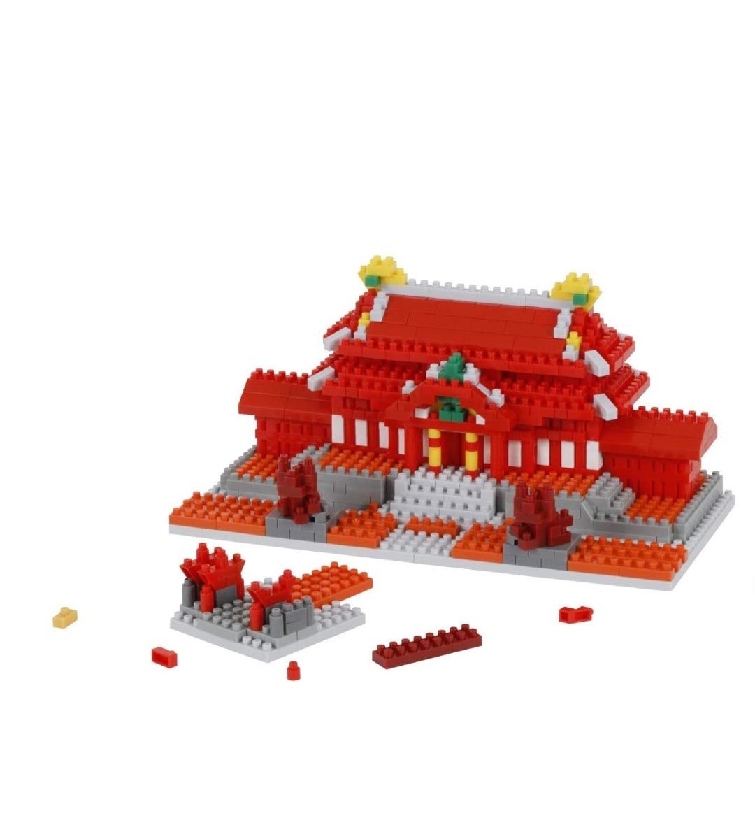Nanoblock Shuri Castle Building Kit NBM 030 - Miniature Japanese Architecture Model for Collectors & Home Decor